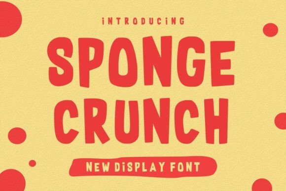 Boost Your Brand with Sponge Crunch: A Joyful Display Font