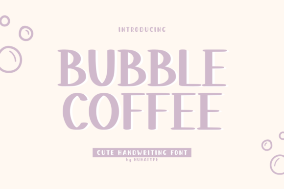 Bubble Coffee: A Charming Handwritten Font for Editorial Design