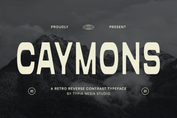 Caymons: A Bold Retro Sans Font for Eye-Catching Campaigns