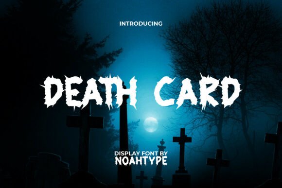 Death Card: A Bold and Macabre Display Typeface