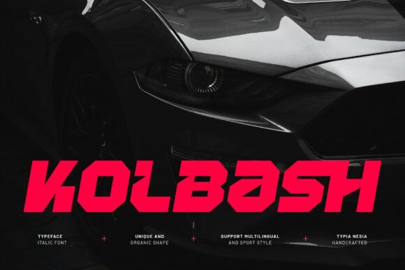Enhance Your Brand with Kolbash: A Modern Racing Font
