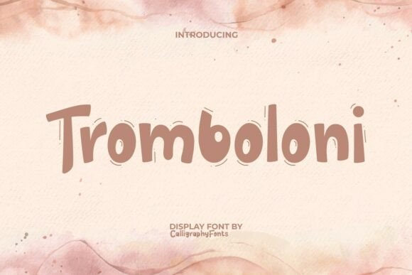 Enhance Your Brand with Tromboloni: A Fun, Bold Display Font