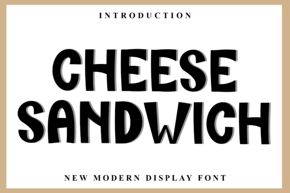 Enhance Your Editorial Design with Cheese Sandwich Font