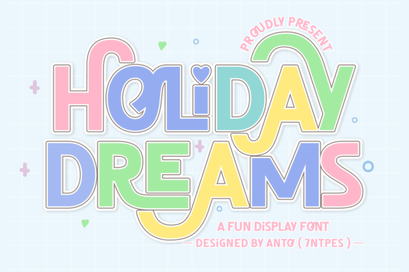 Holiday Dreams: A Festive Display Font for Creative Web Design