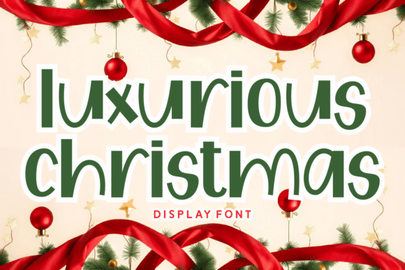 Luxurious Christmas: A Festive Font for Crafters