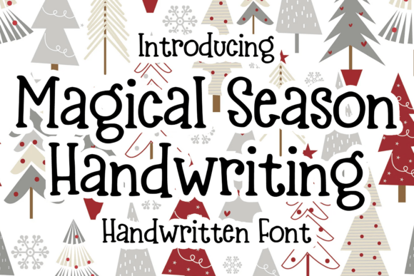 Magical Season Handwriting: A Festive Font for Creative Campaigns