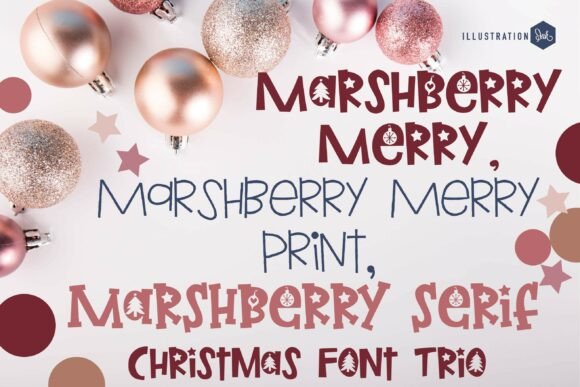 Marshberry Merry Trio: A Festive Font for Makers