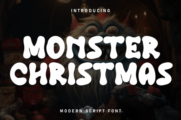 Monster Christmas: A Playful Display Font for Editorial Magic