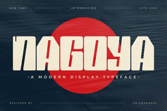 Nagoya: A Bold and Modern Display Typeface for Editorial Design