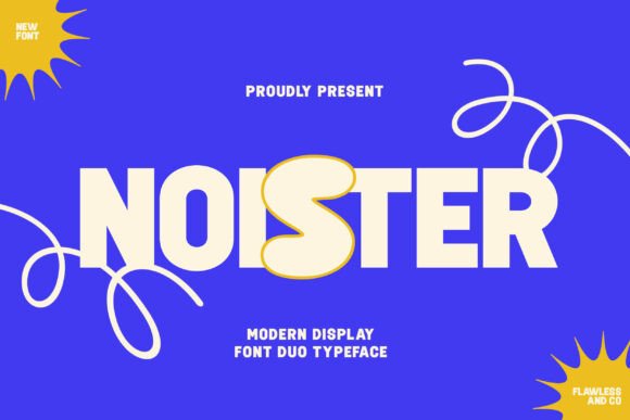 Noister: A Bold and Playful Display Font for Eye-Catching Designs