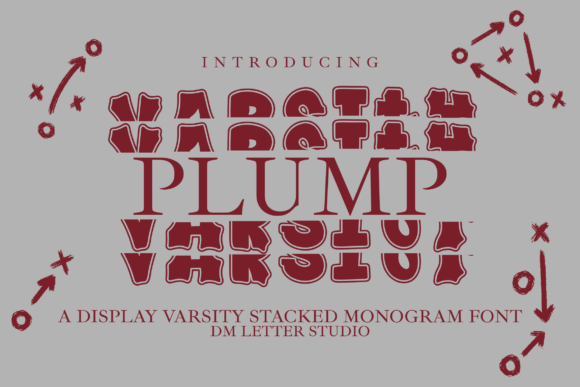 Plump Stacked Monogram: A Font for Bold, Memorable Campaigns