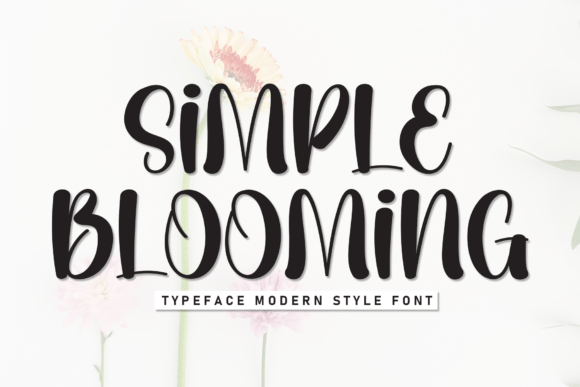 Simple Blooming: A Charming Handwritten Display Font
