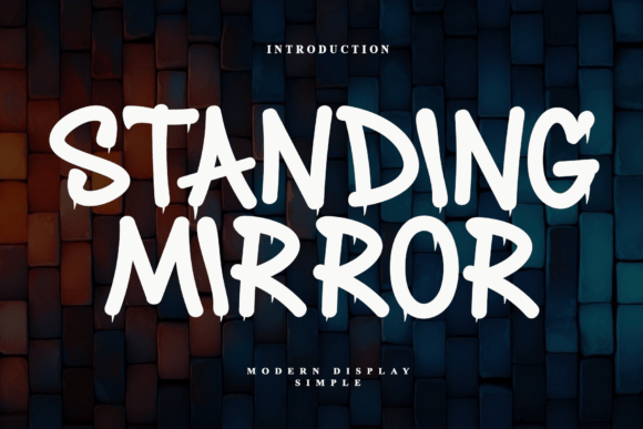 Standing Mirror: A Bold and Expressive Font for Crafters