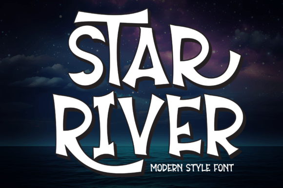 Star River: A Whimsical Display Font for Digital Magic