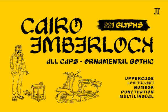 Transform Your Brand with Cairo Emberlock: A Bold Gothic Display Font