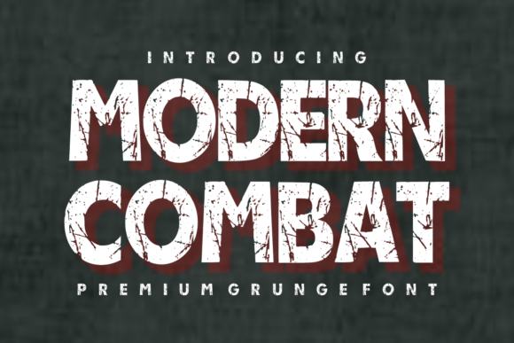 Unleash Creativity with Modern Combat Font